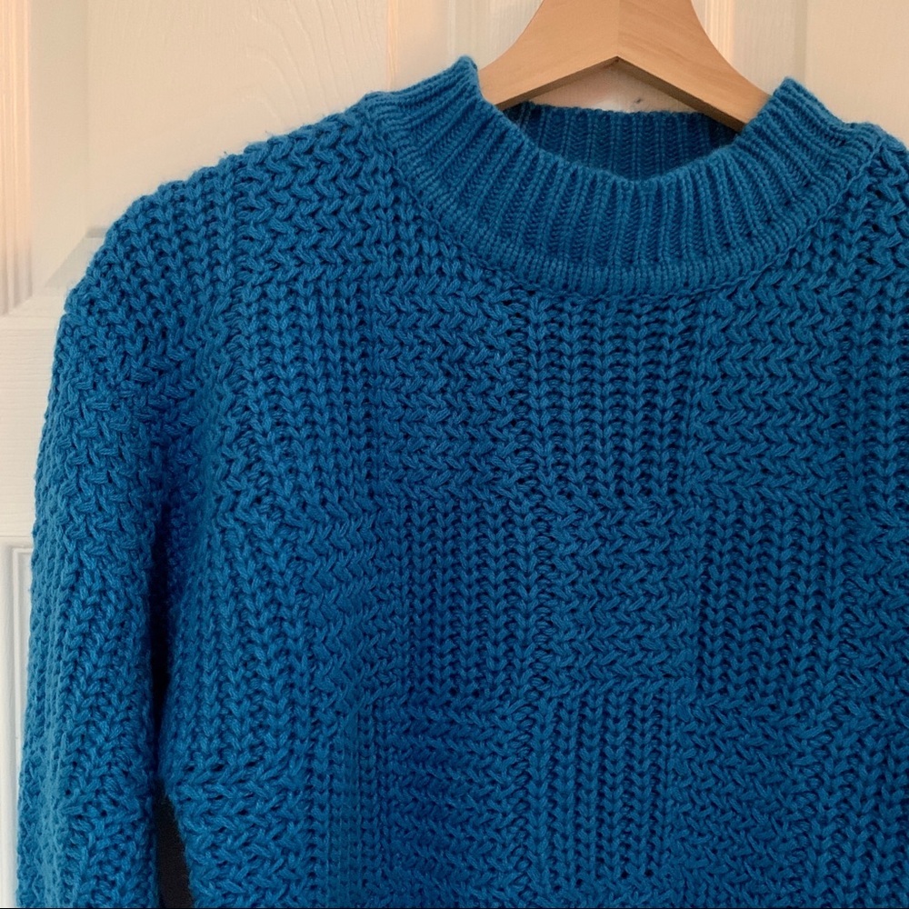 Vintage electric blue sweater